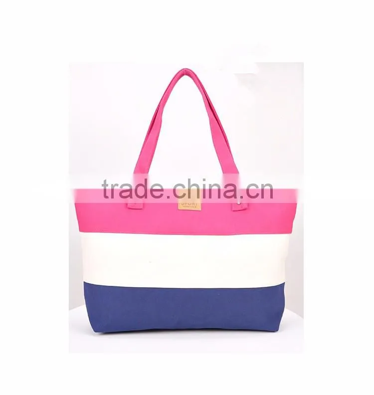 2016 new arrival canvas bags tote beach bag
