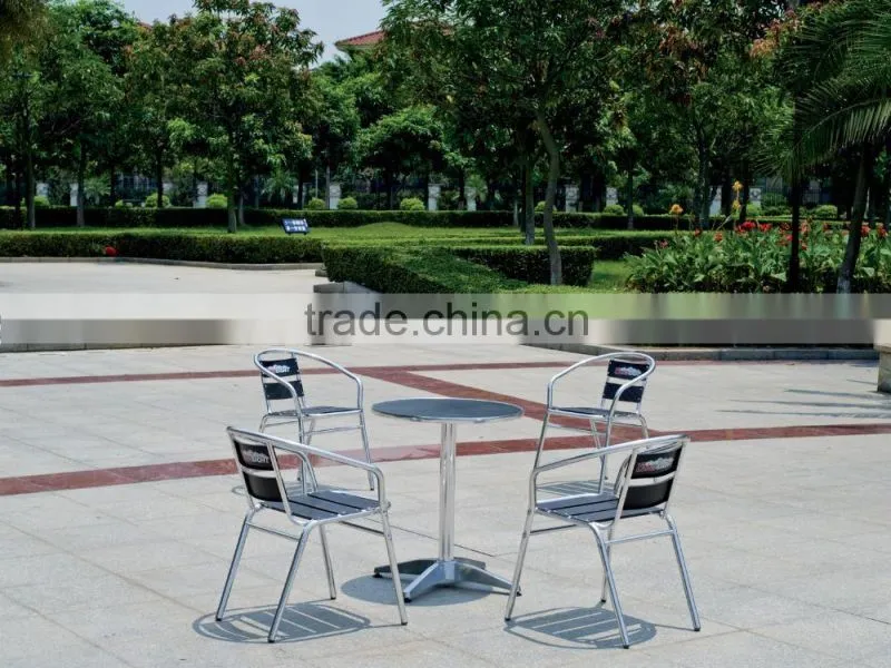 Chinese furniture aluminum colorful dining restaurant set YC001A YT31A