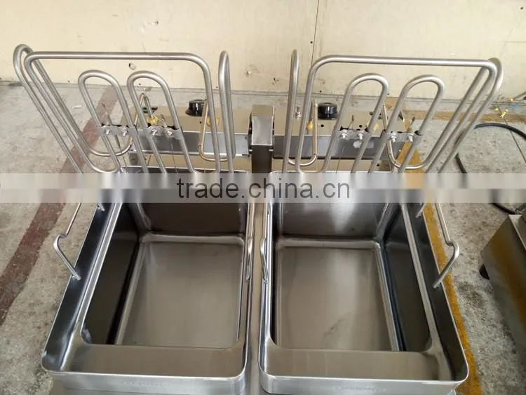 dual tank electric deep fryer to fry different food