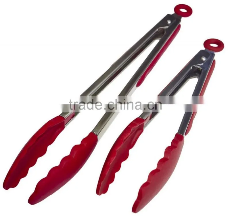 steel lifting tongs,plastic kitchen tongs,silicone scissor tongs