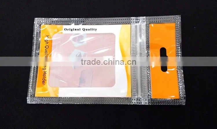 cheap plastic bag printing for the mobile ring laminated poly bag Red Orange printed zipper bag