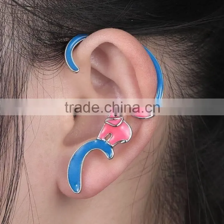 glow animal shaped stud women fancy earrings