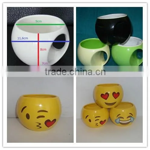ball shape mug , solid color mug
