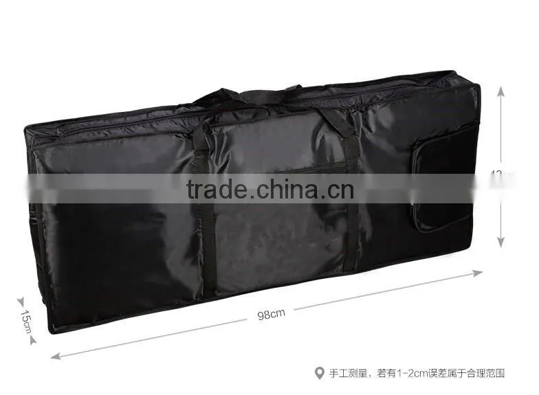 black rectangular keyboard dust cover waterproof 61keys backpack portable handbag