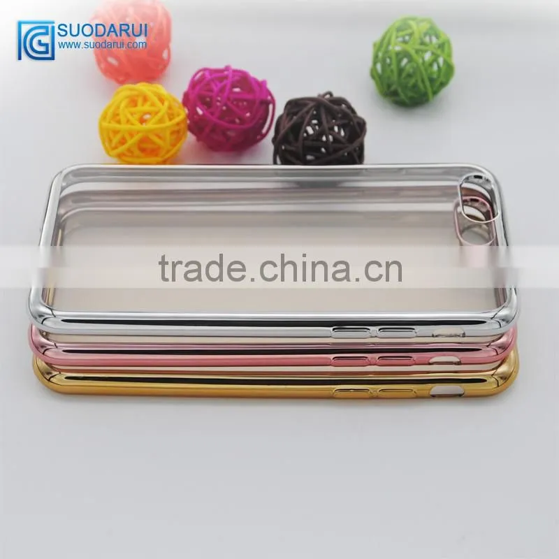Hot Luxury Ultra slim plating crystal tpu case covers for apple iphone 6 6s