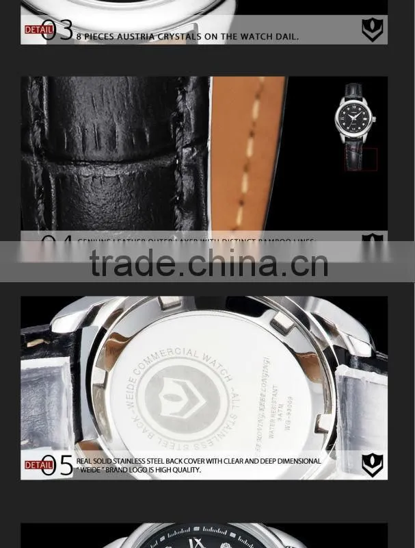 WEIDE Brand Original Watch Wholesale Custom Watches Luxury Lady Gold Watch