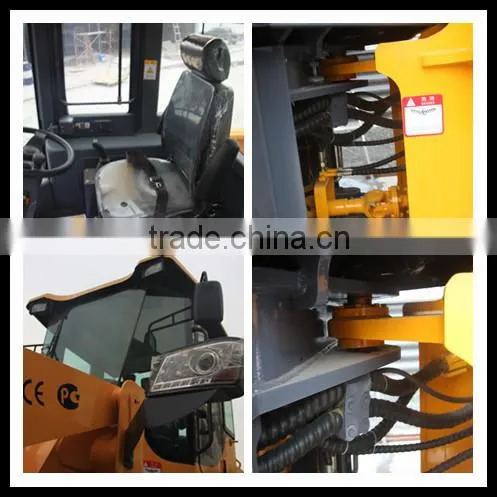 hot selling building machine fully hydraulic and automatic wheel loader SZM 956L with joystick pilot side dump bucket