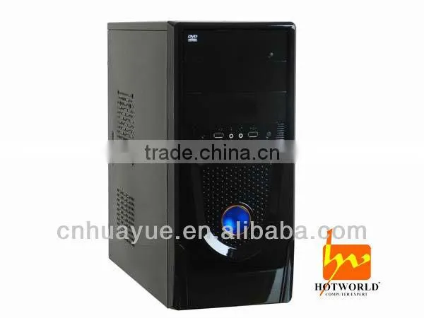 plexiglass computer case with flower image