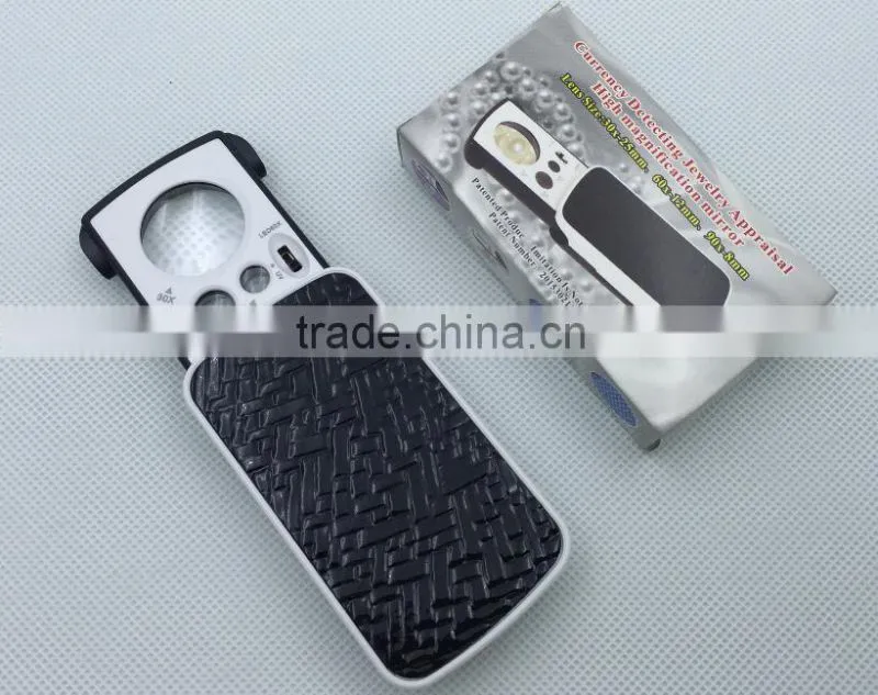 30x/60x/90x currency detecting/ Currency Function Pocket Magnifier