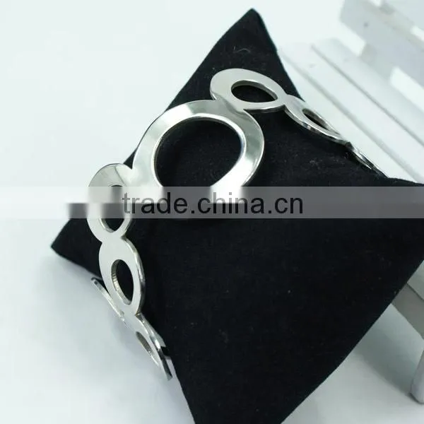 wholesale stailess steel hollow bracelet cuff bangles