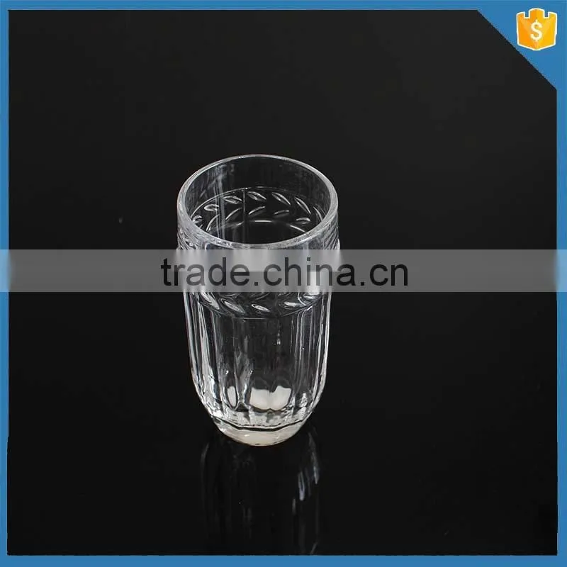 Thicked crystal glass water tumbler with round bottom