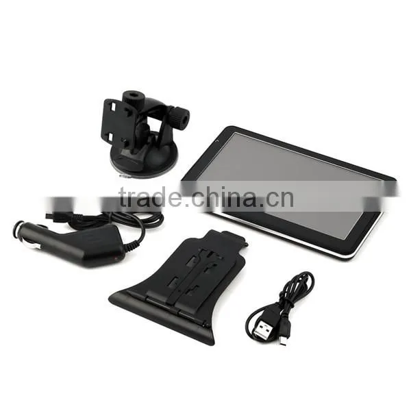 High quality SDRAM 128MB hd car 7 inch screen bluetooth gps satellite navigation, car gps navigation 800x480