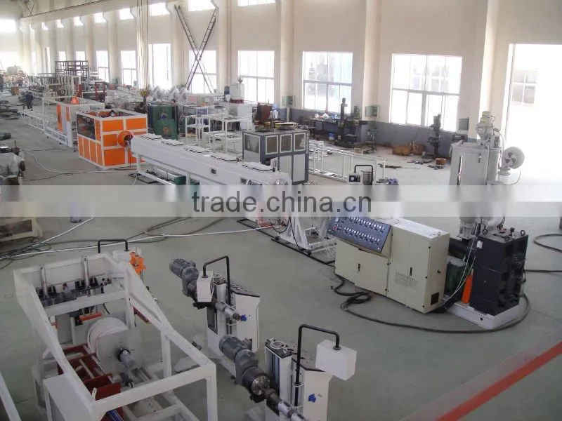 Plastic hdpe 16-160mm pipe line PLC control PE pipe line