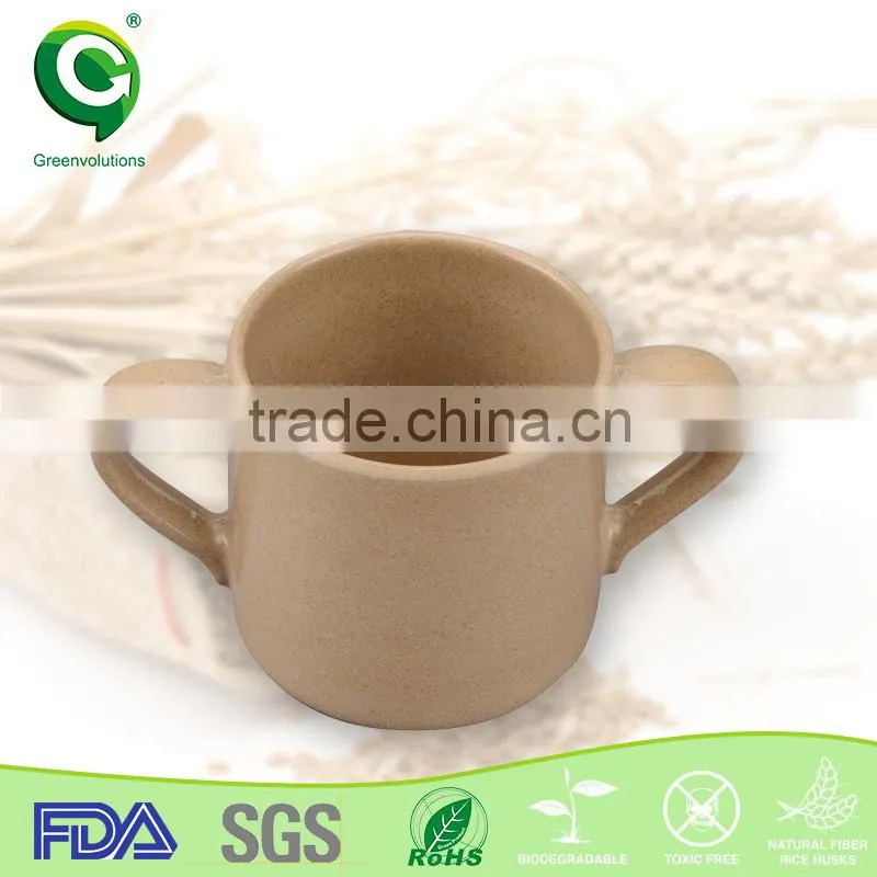 Eco-Friendly Heathy rish husk origanic kid drinking cup