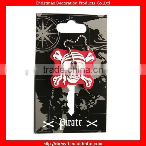 3D Skull Soft pvc key cover for Hallowmas 2013 (MYD-1600)