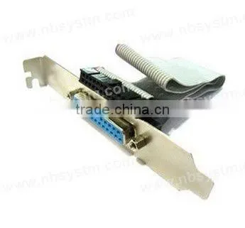 Motherboard printer LPT parallel bracket, 25ports motherboard parallel bracket extended port