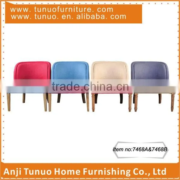 Mini upholstery chair,Starbucks use,Rubber wood&fabric,piping around,TB-7468A