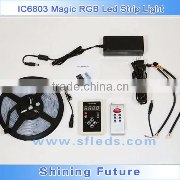 5050 RGB dream color 6803 Addressable waterproof multicolor led light strip