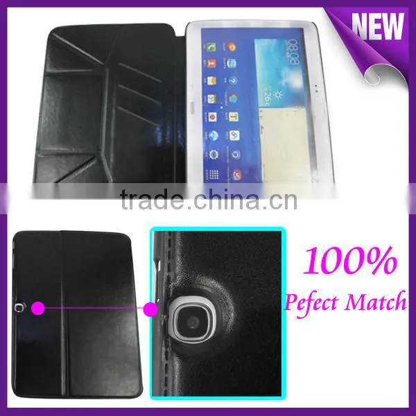 new design leather case For Samsung Galaxy Note P601 high quality transform fold ultra thin case