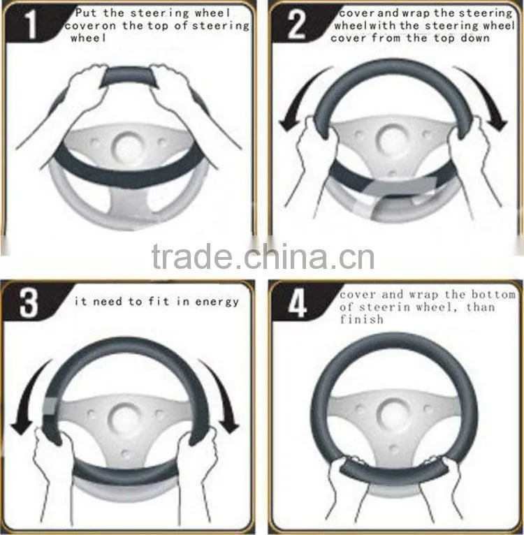 Fashion inner accessory wood Steering Wheel Cover