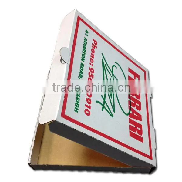Convenient packing pizza delivery box custom size
