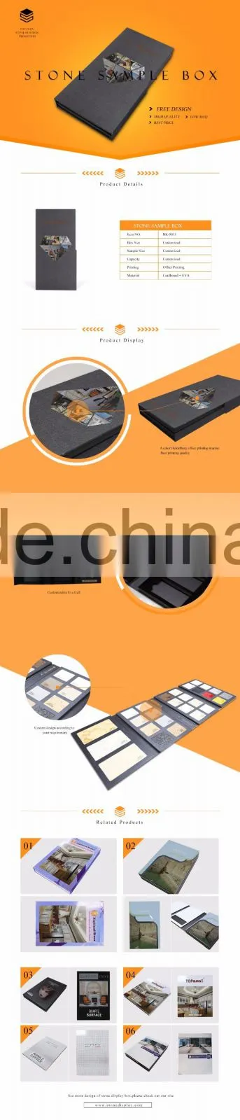 the Latest EVA Sample Folder /popular sample books/granite sample book