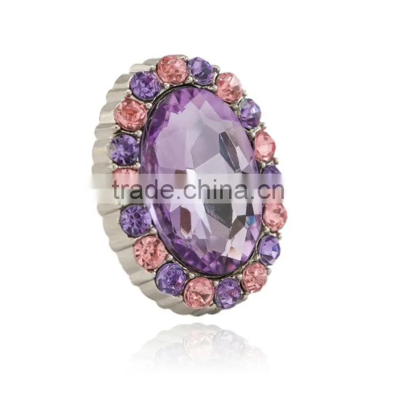 Princess Oval Shaped Bulk Crystal Fashion Rhinestone Buttons