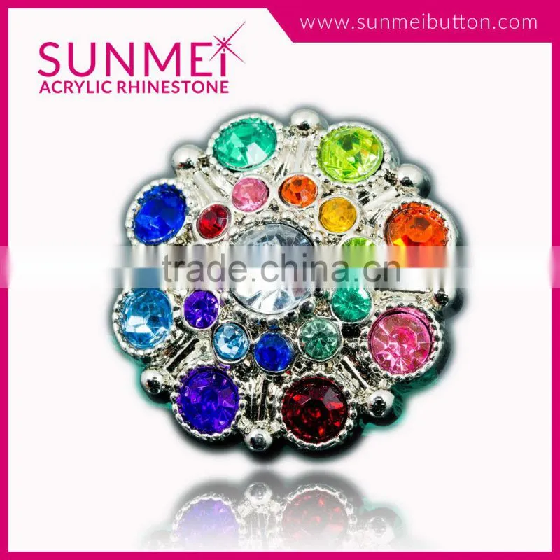 Wholesale Decorative Crystal Button Rhinestone Dress Embellishments