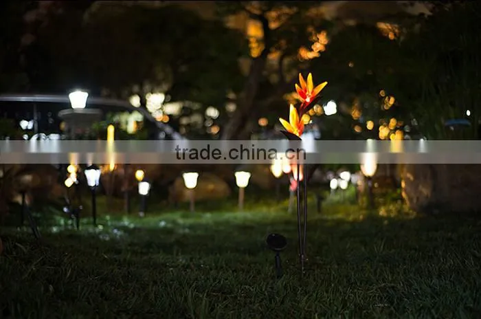LED solar glass flower light/solar garden light/outdoor decorative lamp/ kapok lightpot