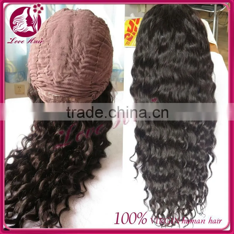 Black women favorite Top grade High quality Fully hand cap soft cap brazilian hair u part wig