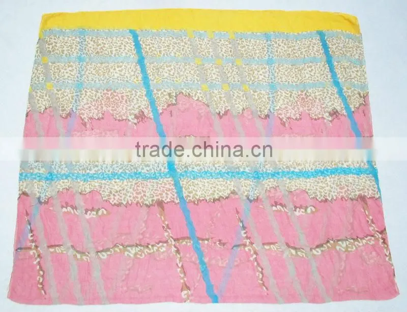 Leopard pattern scarf,100% polyester scarf,Fashion accessories