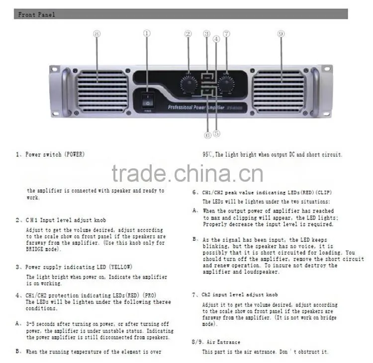 karaoke pre amp 500w amplifier