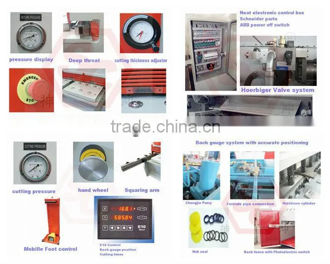 hydraulic shearing machine, guillotine cutting machine QC11Y-30X2500