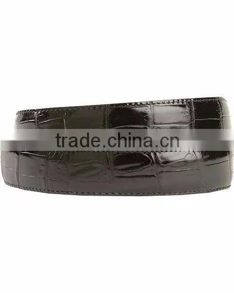 Fashion Women Leather Dress Belt Crocodile Print Belt