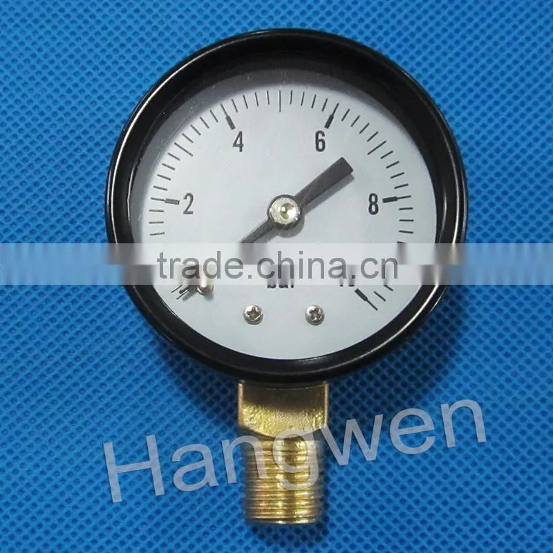 Air and water test radial type pressure gauge manometer