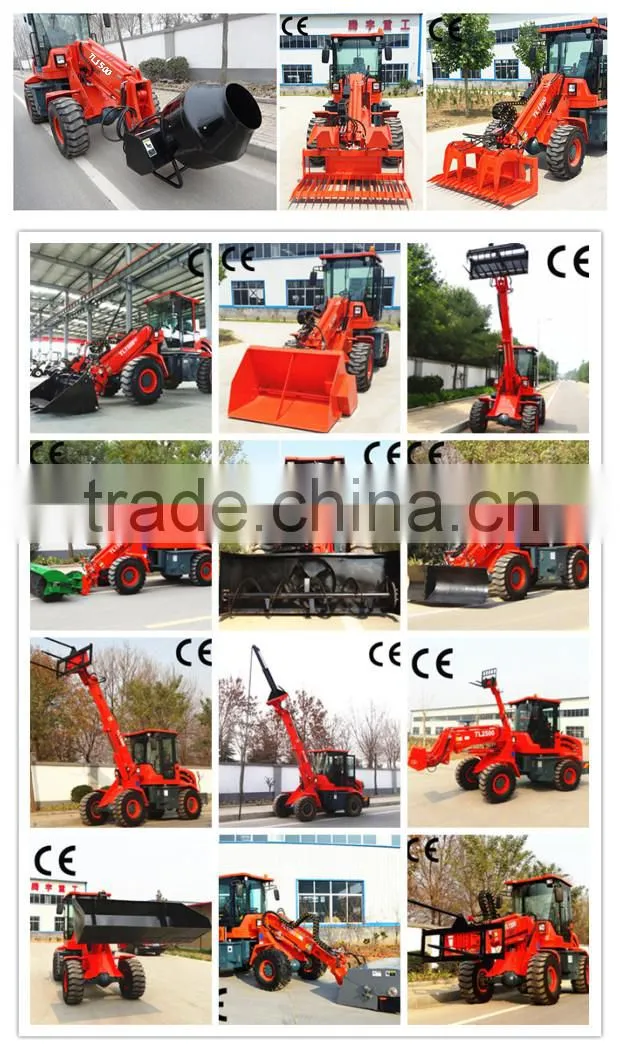 front end loader TL1500 wheel loader with low price