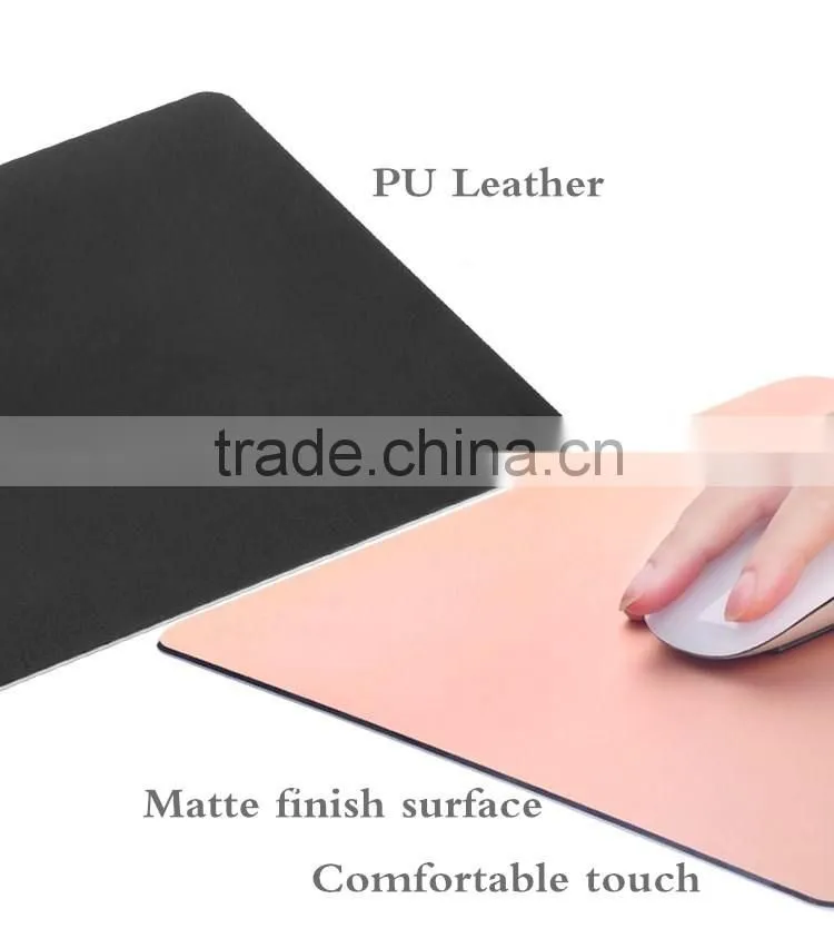 Aluminum Metal Mouse Pad Game Mouse Pad with Non-slip Rubber Base
