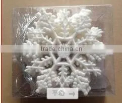decoration christmas plastic glitter snowflake