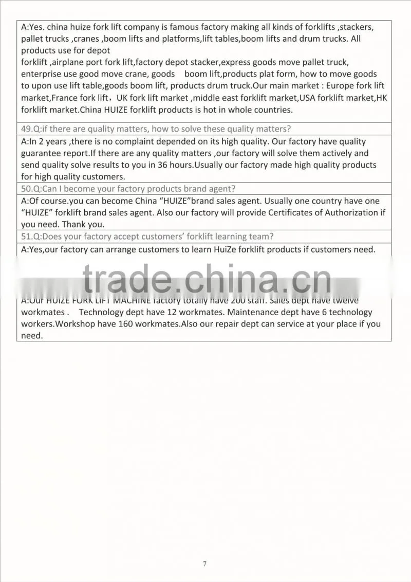 7-made in china Full electric clamping and flipping paper truck