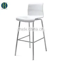 HY 3014 White Color High Quality Plywood Restaurant Chair with Tube Legs