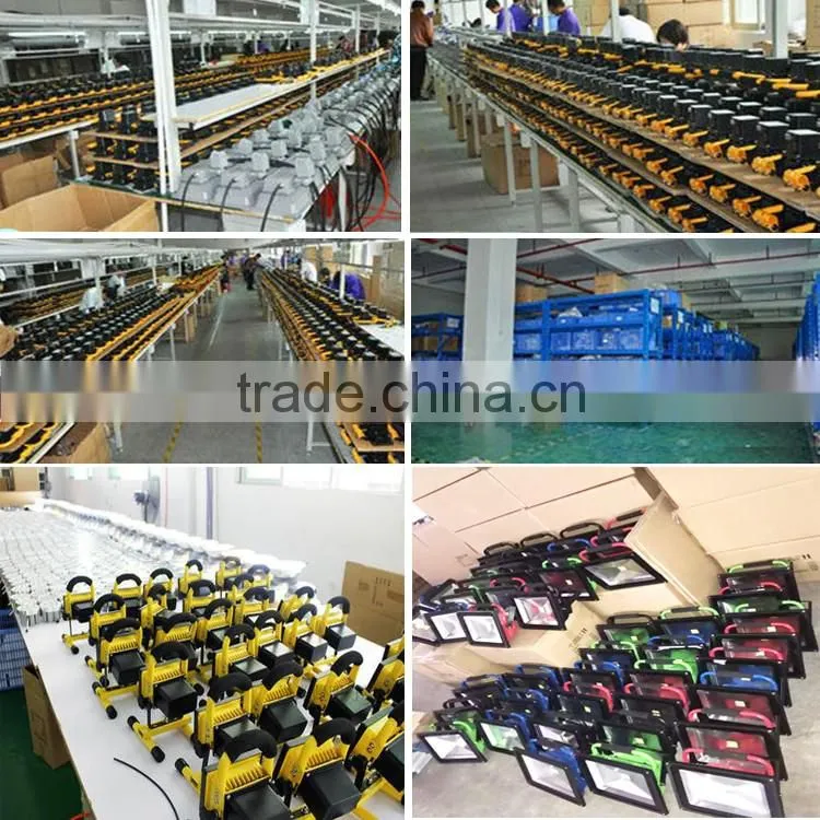 Chinese hot sell 10W 20W 30W 50W 100Wrechargeable led flood light