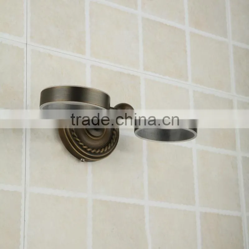 Antique Copper Pure Ceramic Dual Tumbler Holder for Bathroom Accessories
