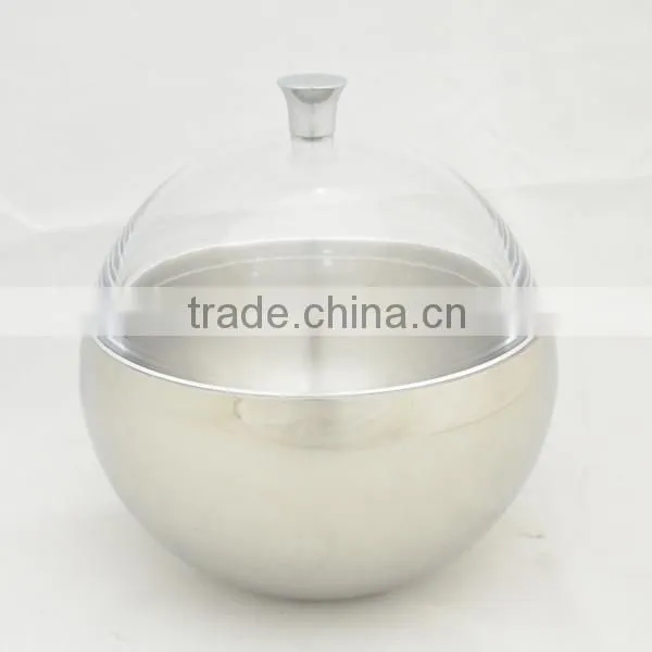 Stainless Steel Rice Bowl With Colorful Lid