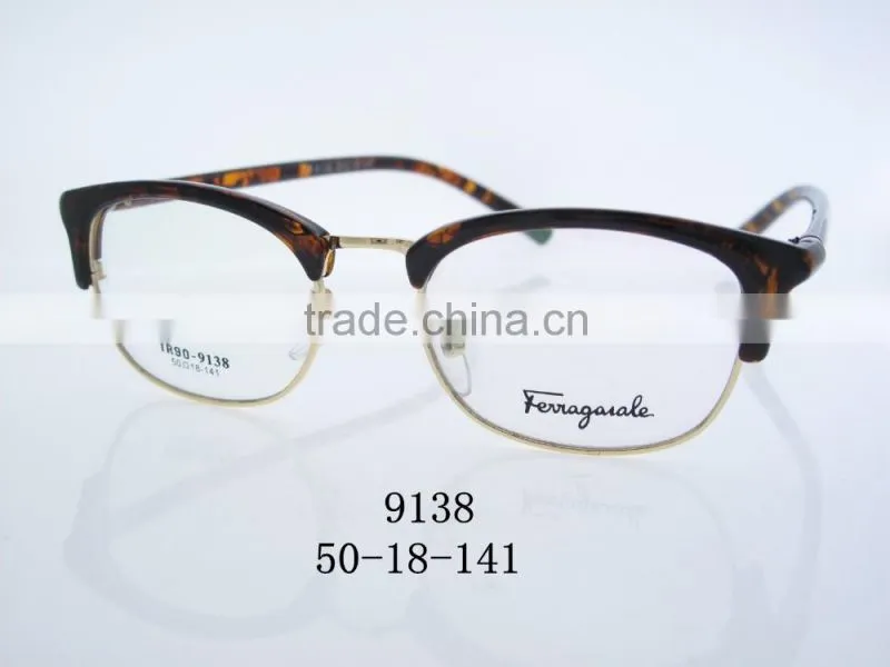 2016 New stylish metal speculate eyeglass old style 9138