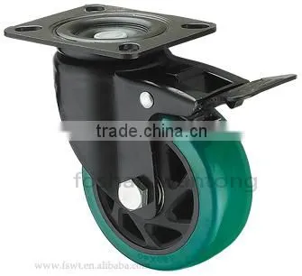 Best Selling Medium Heavy Duty Rigid PU Caster Wheels Wholesale