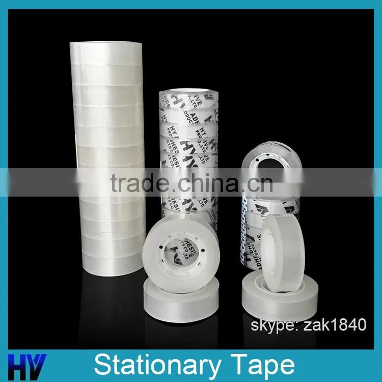 12mm width Transparent High Quality Bopp Office Stationary Tape