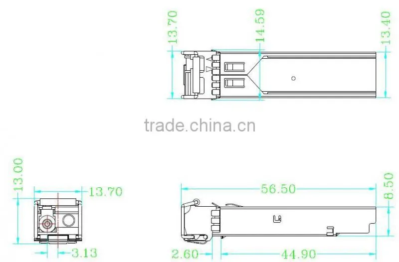 WDM GIGA SFP transceiver 13/15nm 20km with SC connector