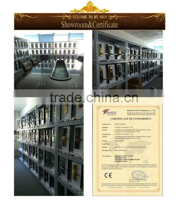 bluetooth hotel door lock with single latch remote control function