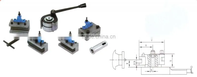 40-position quick change tool post and tool holders