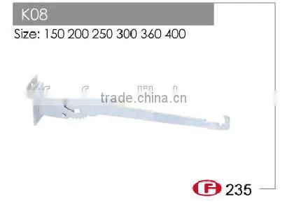 K08 Wood board shelf bracket support shelf brackets chrome display bracket